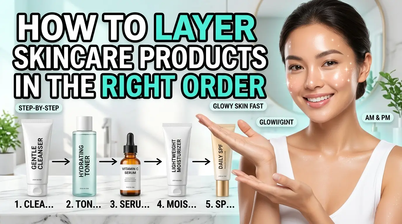 How To Layer Skincare Products In The Right Order 2026